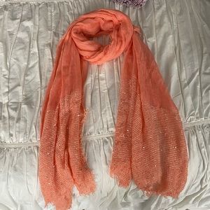 Orange Blanket Scarf